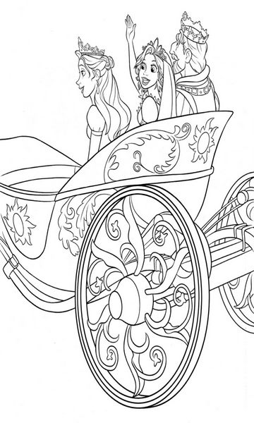 kolorowanka Zaplątani do wydruku malowanka coloring page Tangled Roszpunka Disney z bajki dla dzieci nr 55